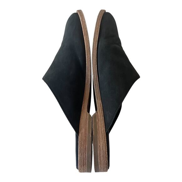 James Perse Helena Black Suede Slide On Mule Shoes Size 40 EU - Picture 10 of 11